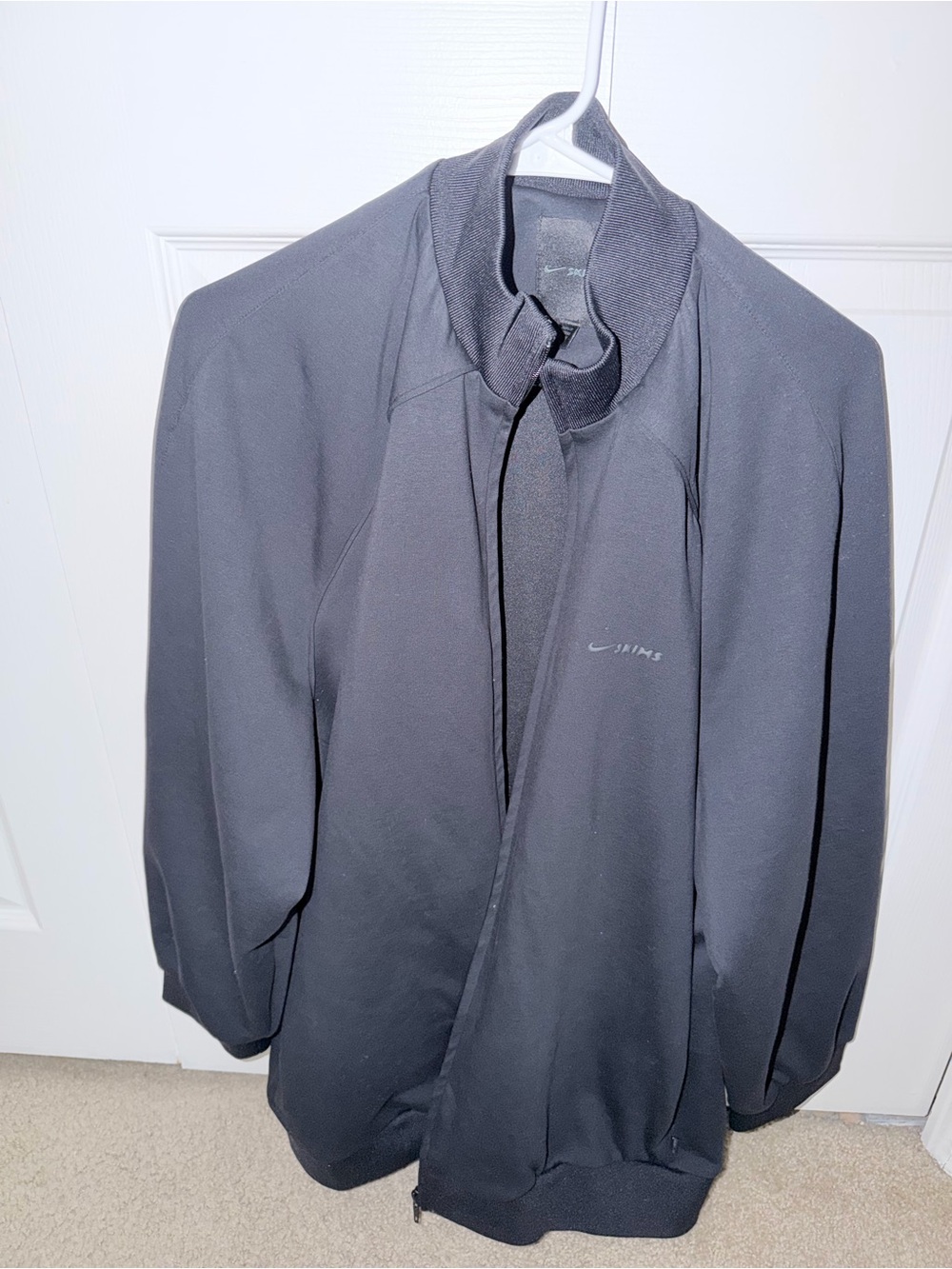 SKIMS Black Performance Jacket with High Collar